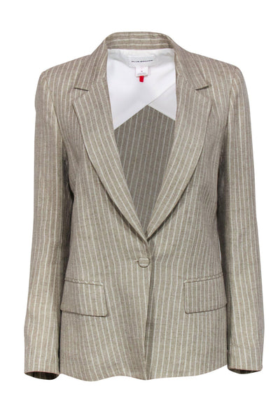 Current Boutique-Club Monaco - Beige Striped "Amaretta" Blazer Sz 6