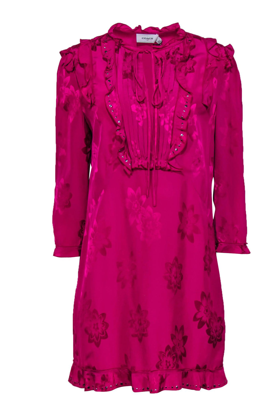 pink coach dress Restored Mini Viscose Party Dress