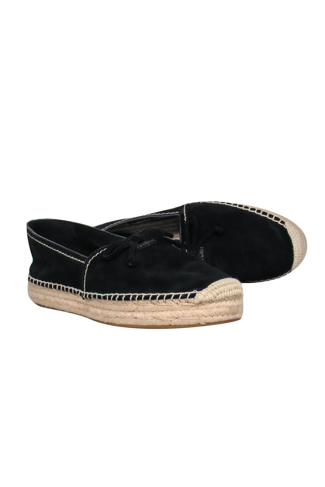 Coach - Black Suede Espadrilles w/ Bow Sz 9 | Current Boutique display picture 1