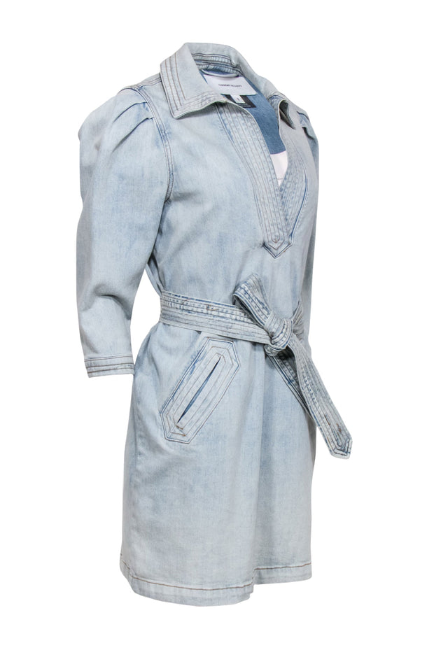 current elliott shirt dress CURRENT ELLIOTT The Shirt Dress Womens 1 Black Pockets V-Neck Collared S642