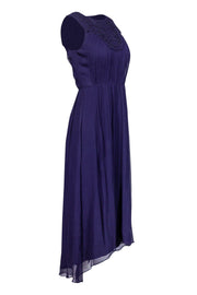 Current Boutique-Cynthia Rowley - Navy Maxi Dress w/ Rope Embroidery Sz 0