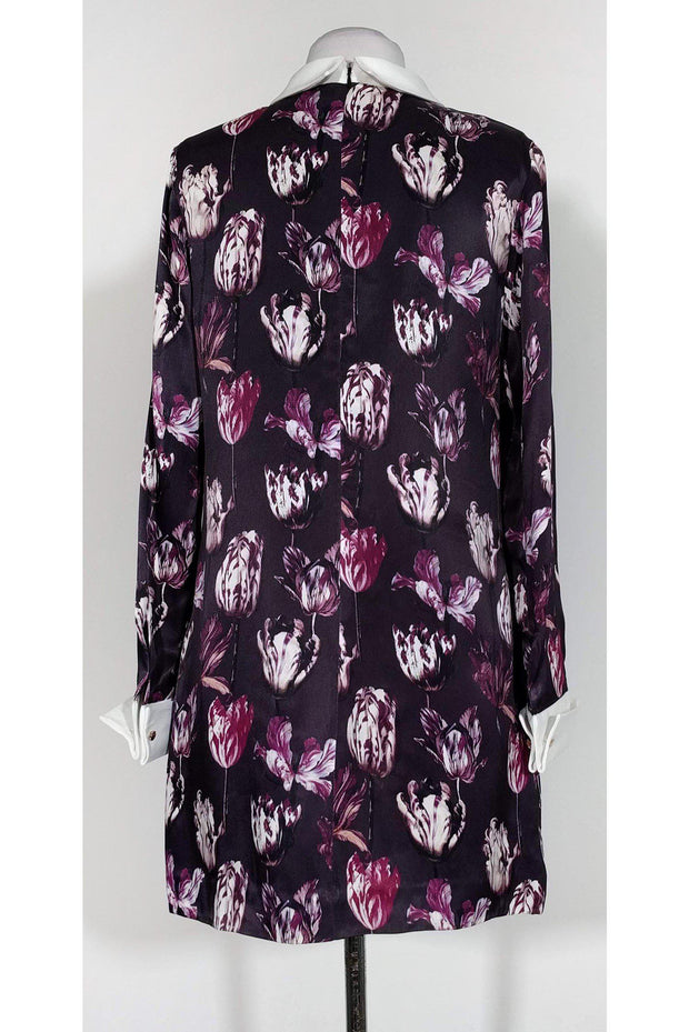 Current Boutique-Cynthia Rowley - Floral Purple & White Dress Sz 4