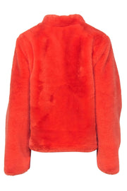 Current Boutique-dRA - Orange Faux Fur Clasped Jacket Sz M