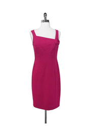 Current Boutique-David Meister - Magenta Floral Applique Dress Sz 2