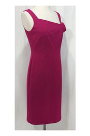 Current Boutique-David Meister - Magenta Floral Applique Dress Sz 2