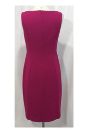 Current Boutique-David Meister - Magenta Floral Applique Dress Sz 2