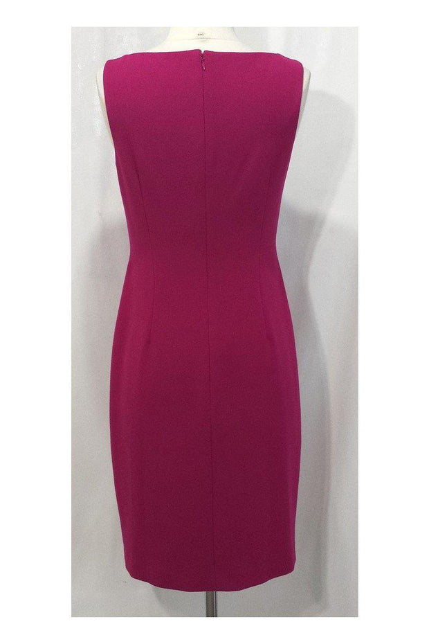 Current Boutique-David Meister - Magenta Floral Applique Dress Sz 2
