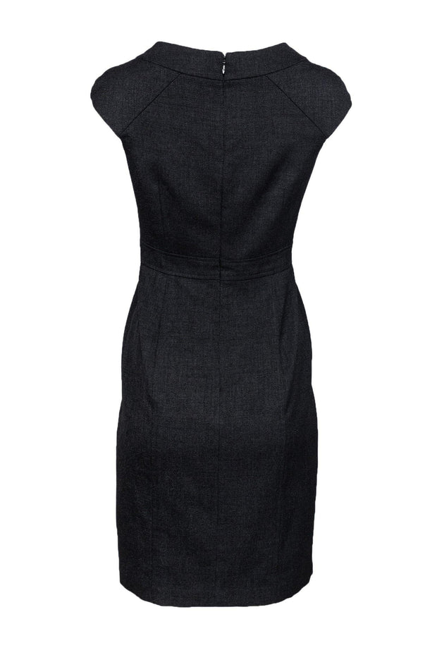 David Meister - Black Textured Sheath Dress Sz 2 David Meister - Black Textured Sheath Dress Sz 2