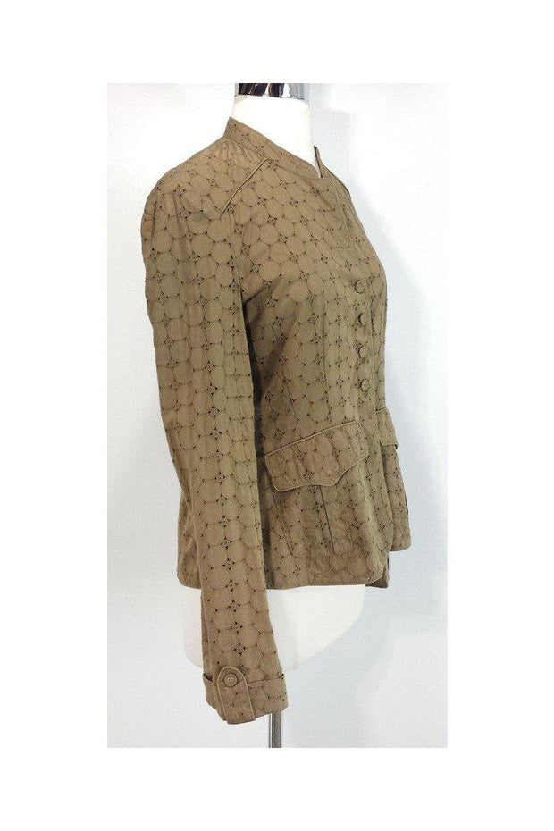 Current Boutique-DAY Birger et Mikkelsen - Tan Eyelet Cotton Jacket Sz 4