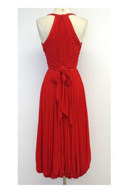 Current Boutique-Donna Karan - Red Sleeveless Midi Dress Sz M