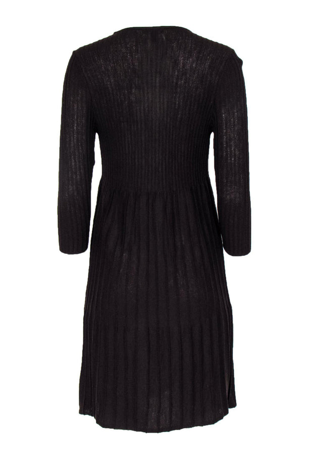 Eileen Fisher - Brown Wool Knit A-Line Dress Sz S | Current Boutique Eileen Fisher - Brown Wool Knit A-Line Dress Sz S | Current Boutique