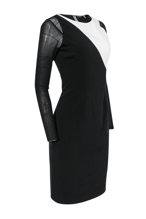Elie Tahari - Black & White Bodycon Dress Sz 4 Elie Tahari - Black & White Bodycon Dress Sz 4