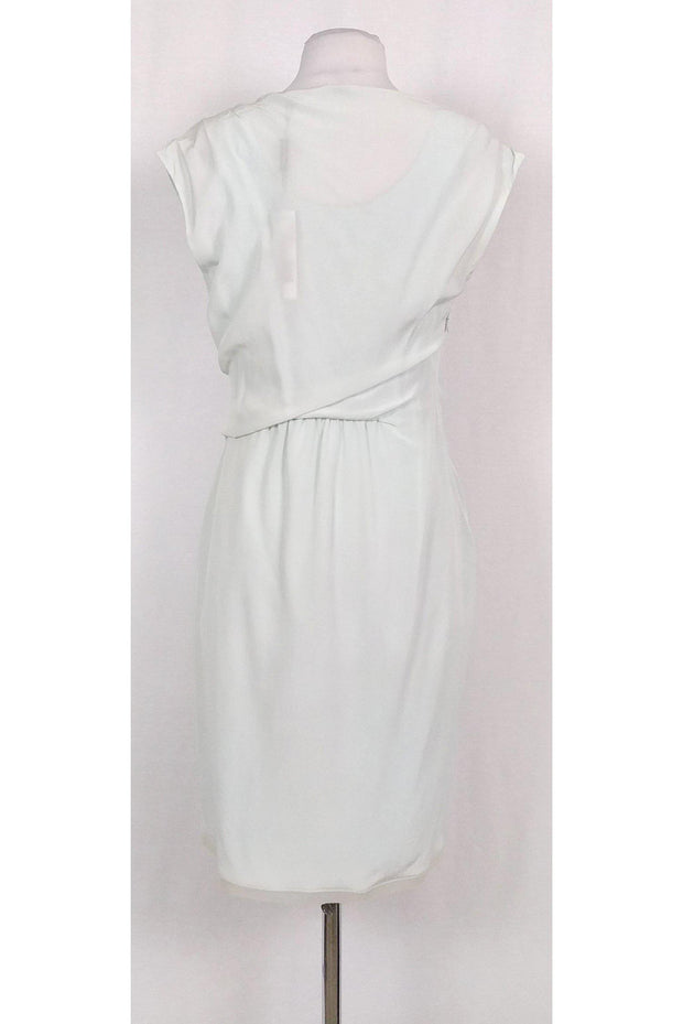 Current Boutique-Elie Tahari - Light Blue Silk Overlay Dress Sz S