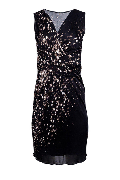 Current Boutique-Elie Tahari - Brown & White Print Dress Sz XS