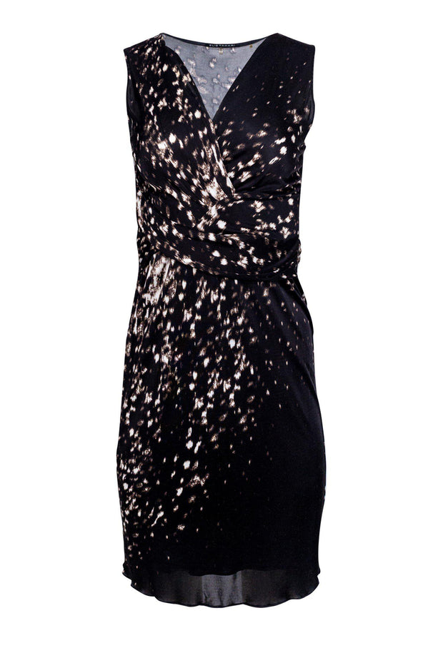 Current Boutique-Elie Tahari - Brown & White Print Dress Sz XS