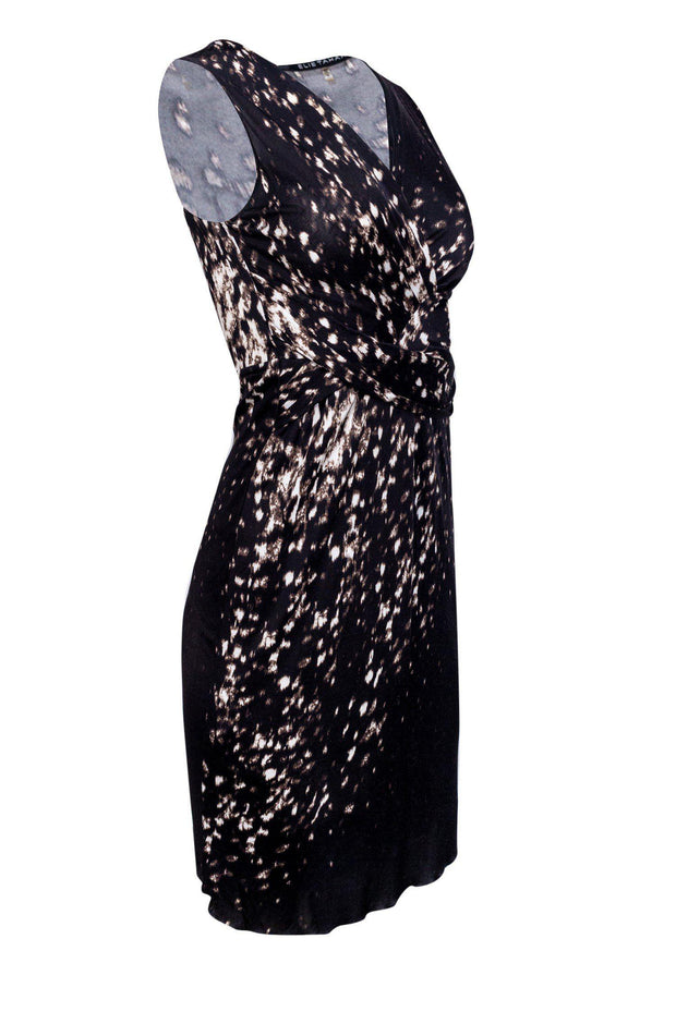 Current Boutique-Elie Tahari - Brown & White Print Dress Sz XS