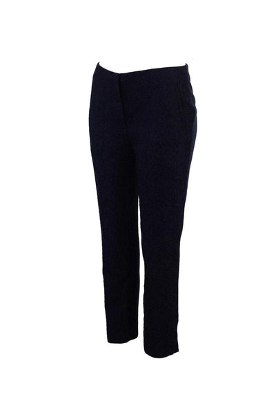 Current Boutique-Elie Tahari - Navy & Black Textured Skinny Pant Sz 6