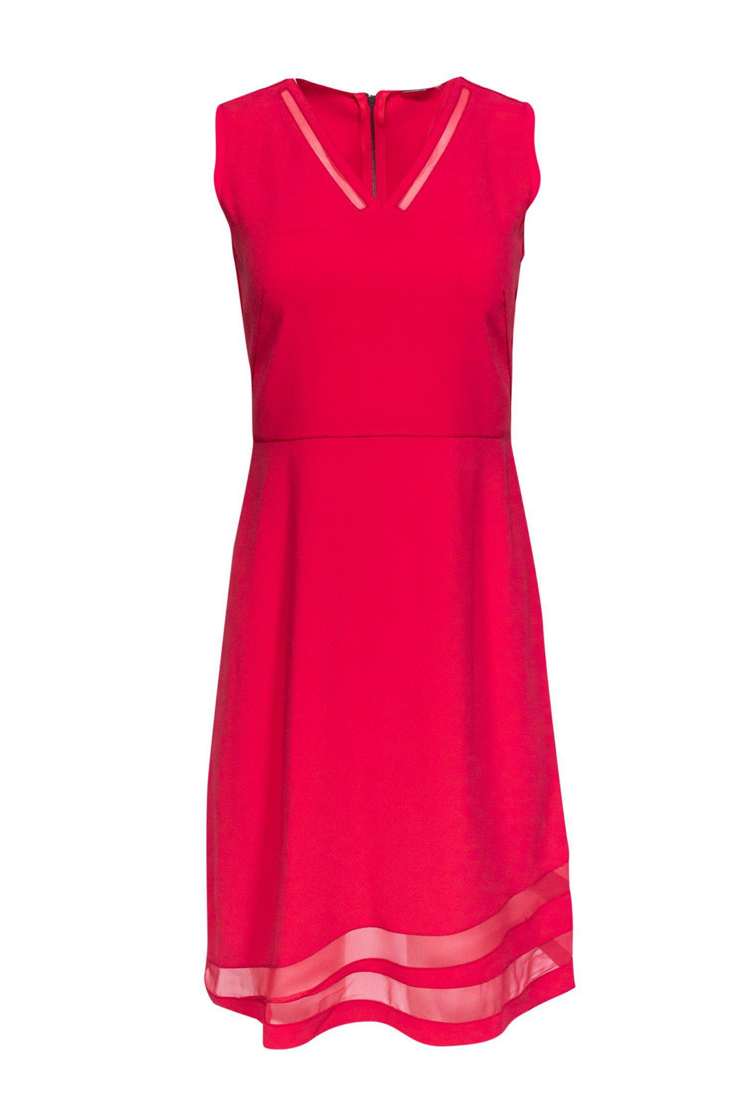Elie Tahari - Hot Pink Fit & Flare w/ Silk Panels Sz 2