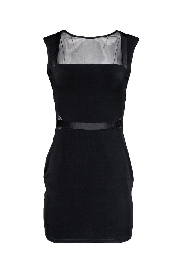 Elizabeth & James - Black Mesh Trim Dress Sz M Elizabeth & James - Black Mesh Trim Dress Sz M