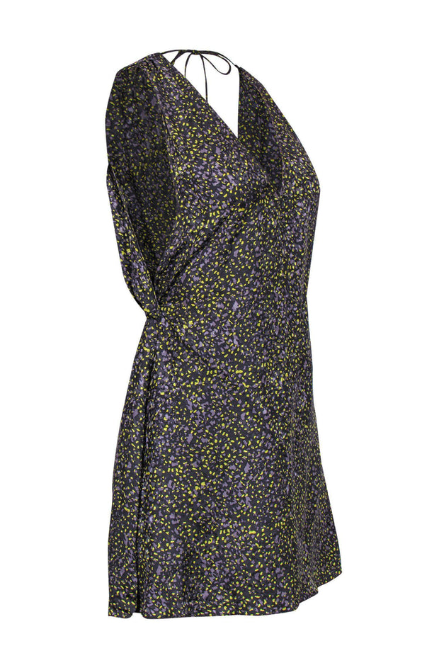 Current Boutique-Elizabeth & James - Multi-Speckled Plunge Shift Dress Sz S