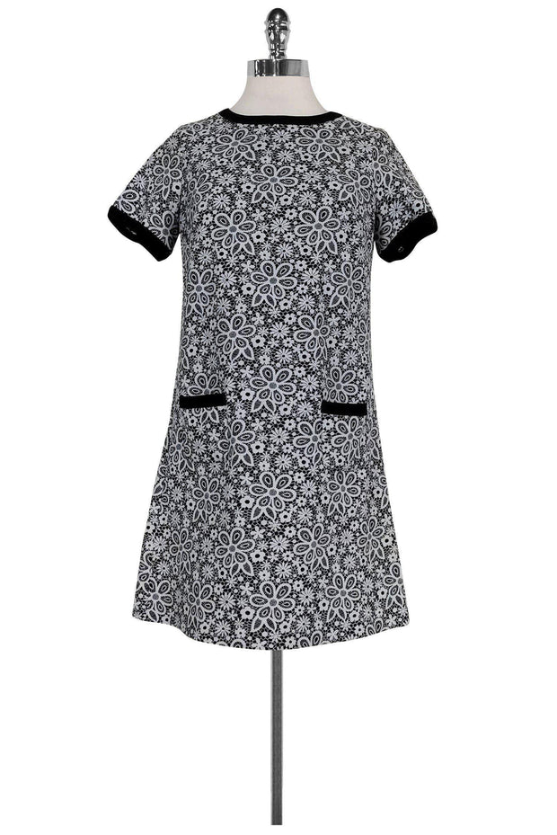 erin fetherston black lace dress Erin Fetherston Black Lace with Metalic, Dress Size 0