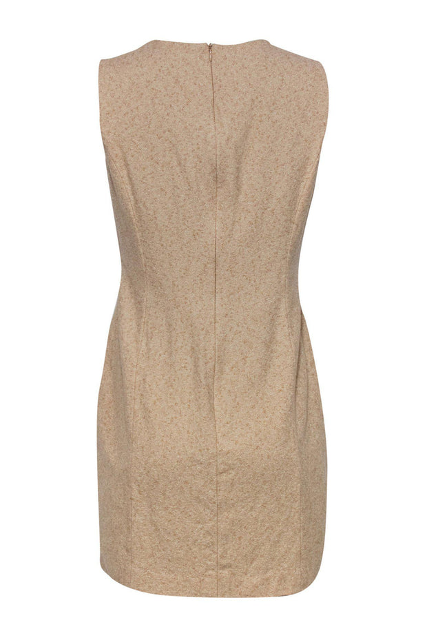 Escada - Beige Sleeveless Wool Blend Sheath Dress Sz 10 Escada - Beige Sleeveless Wool Blend Sheath Dress Sz 10