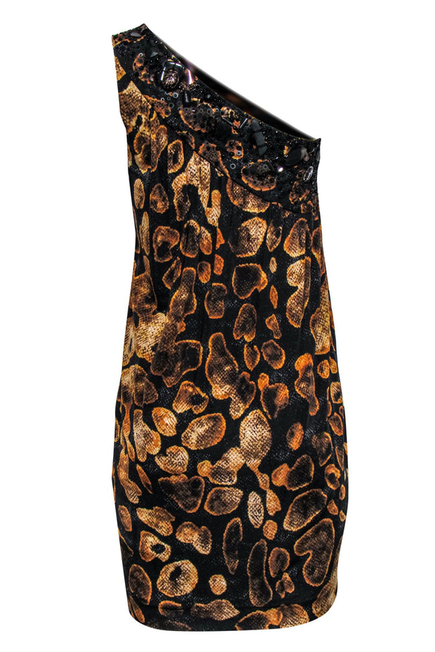 orange snakeskin dress SHEIN Priv Snakeskin Print Bodycon Dress
