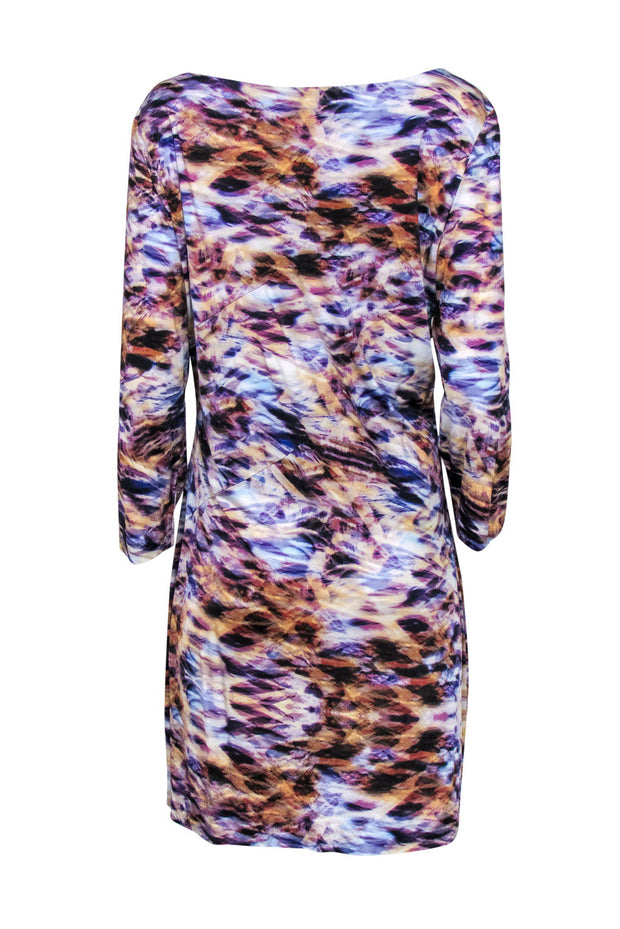 Current Boutique-Escada - Patterned Long Sleeve Dress Sz L
