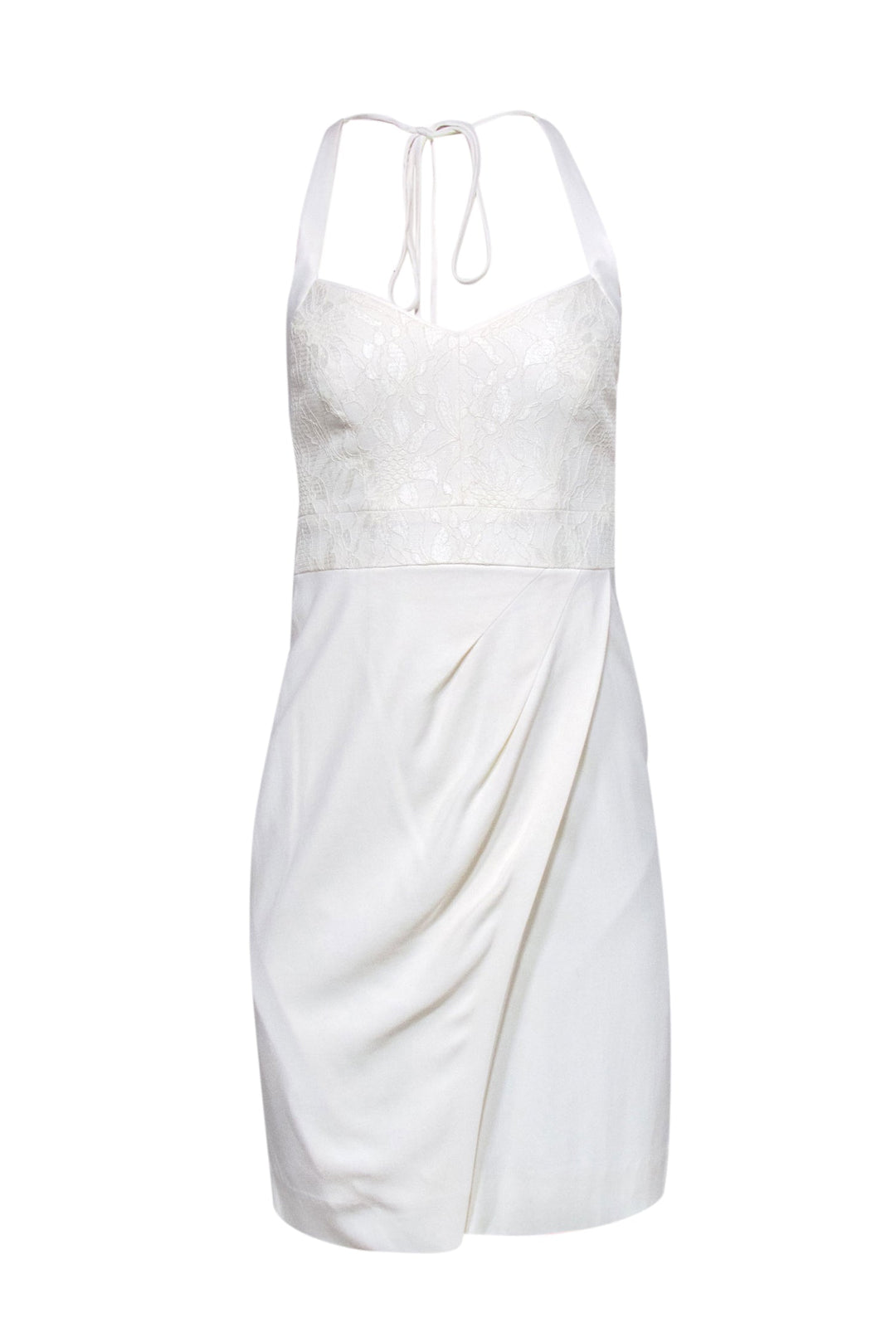 Etcetera - Cream Lace Bodice Halter Dress Sz 00 Etcetera - Cream Lace Bodice Halter Dress Sz 00