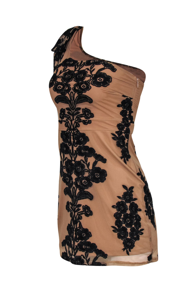 black and tan bodycon dress Nue By Shani Black And Tan Bodycon Dress Size 10