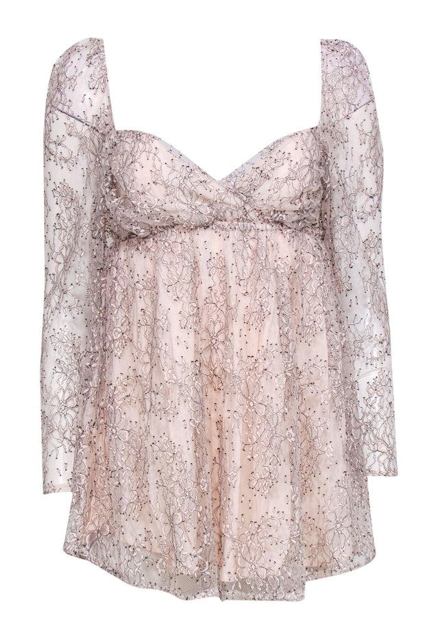 free people lace long sleeve dress Free People long sleeve lace dress - white