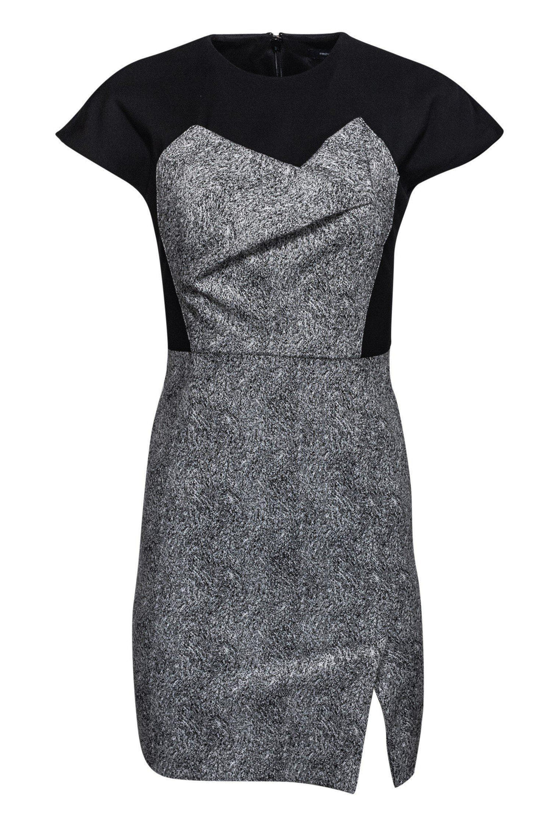 French Connection - Black & Heather Grey Dress Sz 0 | Current Boutique French Connection - Black & Heather Grey Dress Sz 0 | Current Boutique