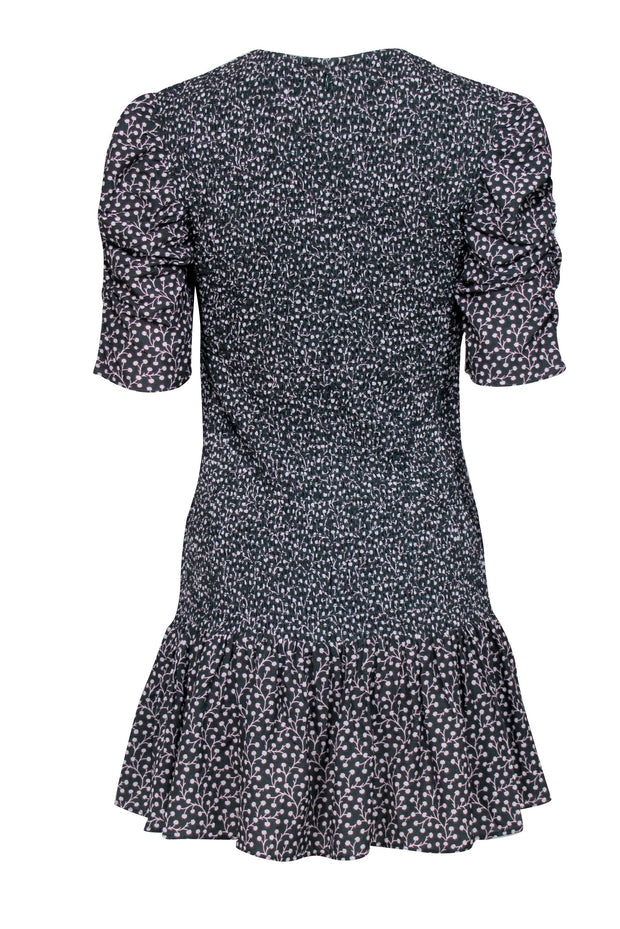 French Connection Elao Printed Tie Waist Long Sleeve Dress in Laurel Multi French Connection Elao Printed Tie Waist Long Sleeve Dress in Laurel Multi