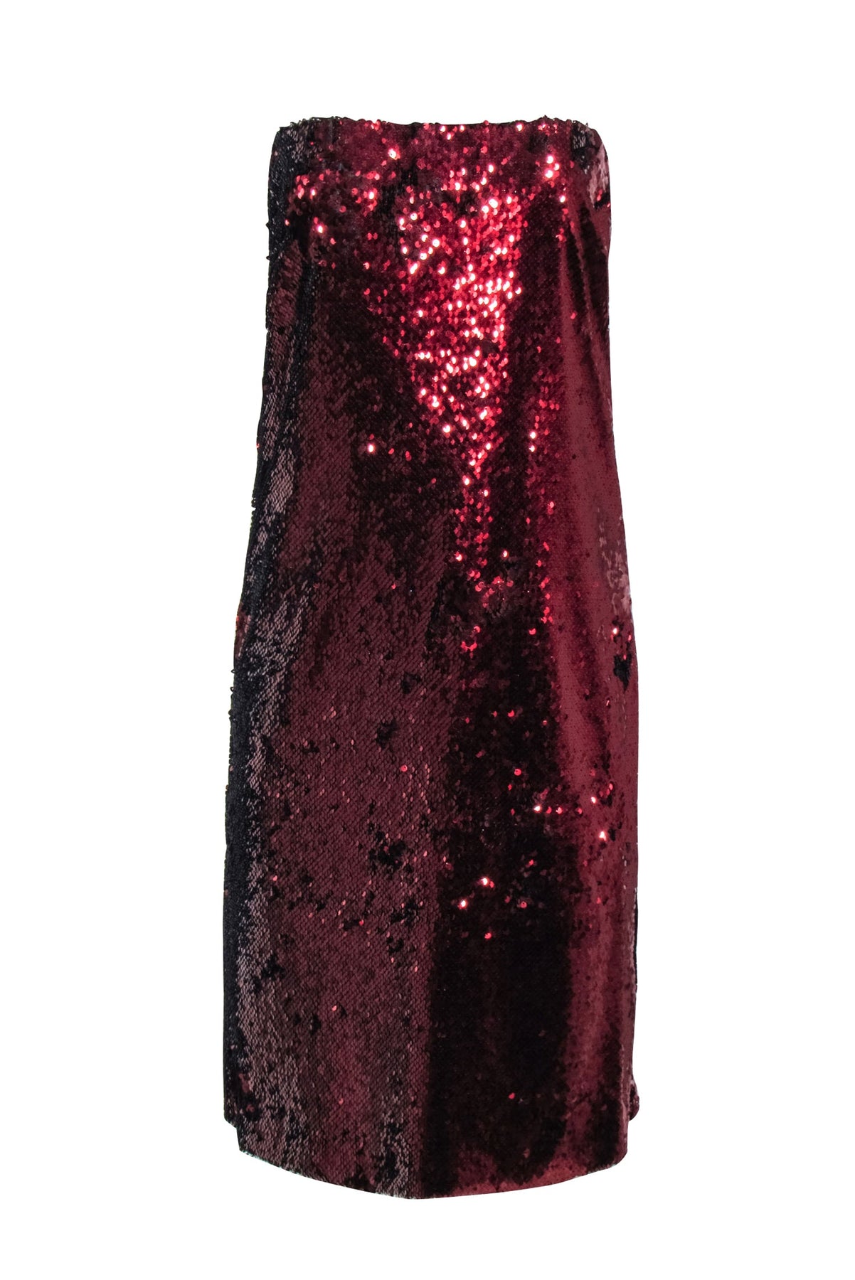 G. Label by Goop - Copper Red Sequin Midi Skirt Sz 8