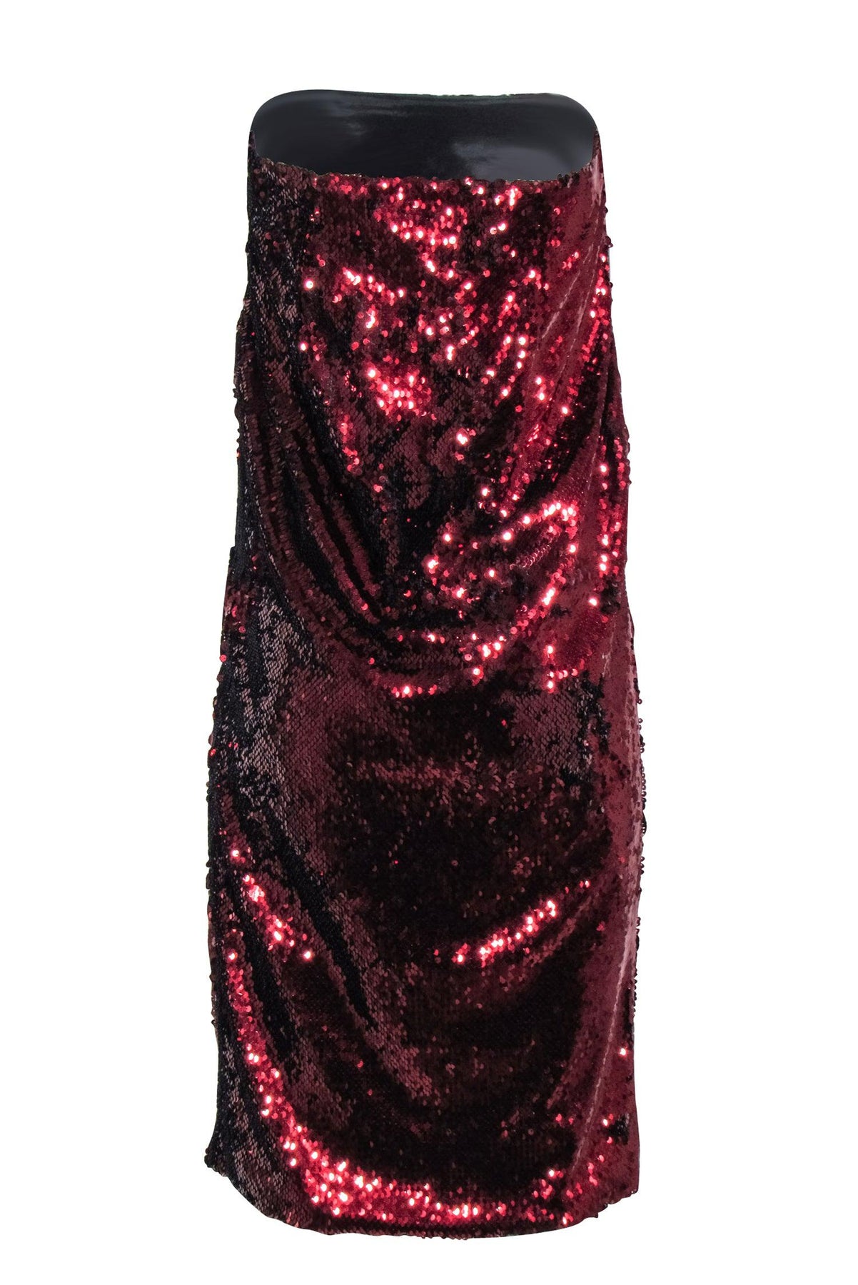 G. Label by Goop - Copper Red Sequin Midi Skirt Sz 8