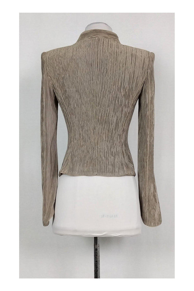 Current Boutique-Giorgio Armani - Nude Ruched Jacket Sz 2