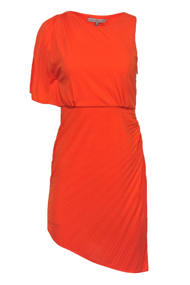 halston heritage orange pleated dress NWT - Halston Mollie Dress in Pleated Print