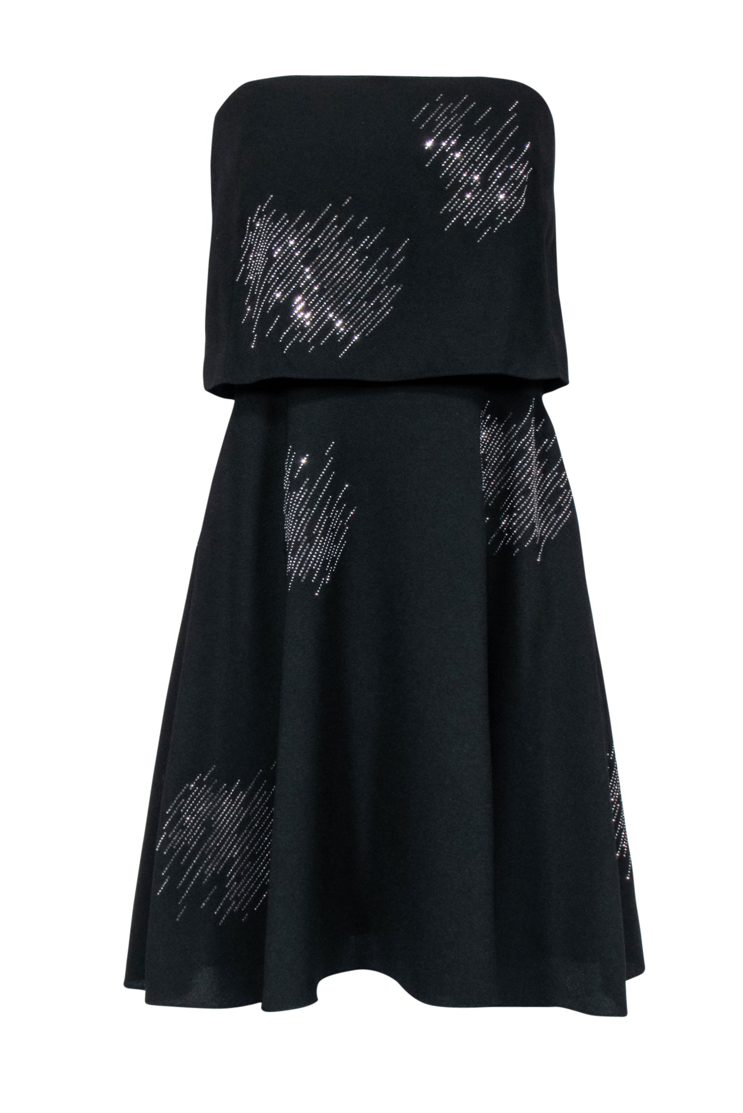 Halston Heritage Women's Strapless Rhinestud Embellished Dress