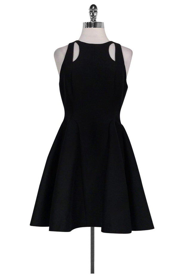 Halston Heritage Women's Textured Fit-&-Flare Dress - Black - Size 4 Halston Heritage Women's Textured Fit-&-Flare Dress - Black - Size 4