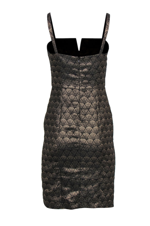 Hutch - Black & Gold Art Deco Patterned Sheath Dress Sz 0 Hutch - Black & Gold Art Deco Patterned Sheath Dress Sz 0