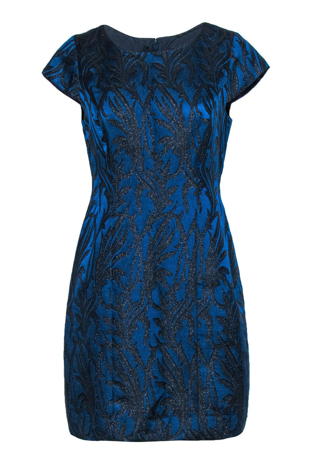 j crew blue flower dress Blue Dress With Floral Print