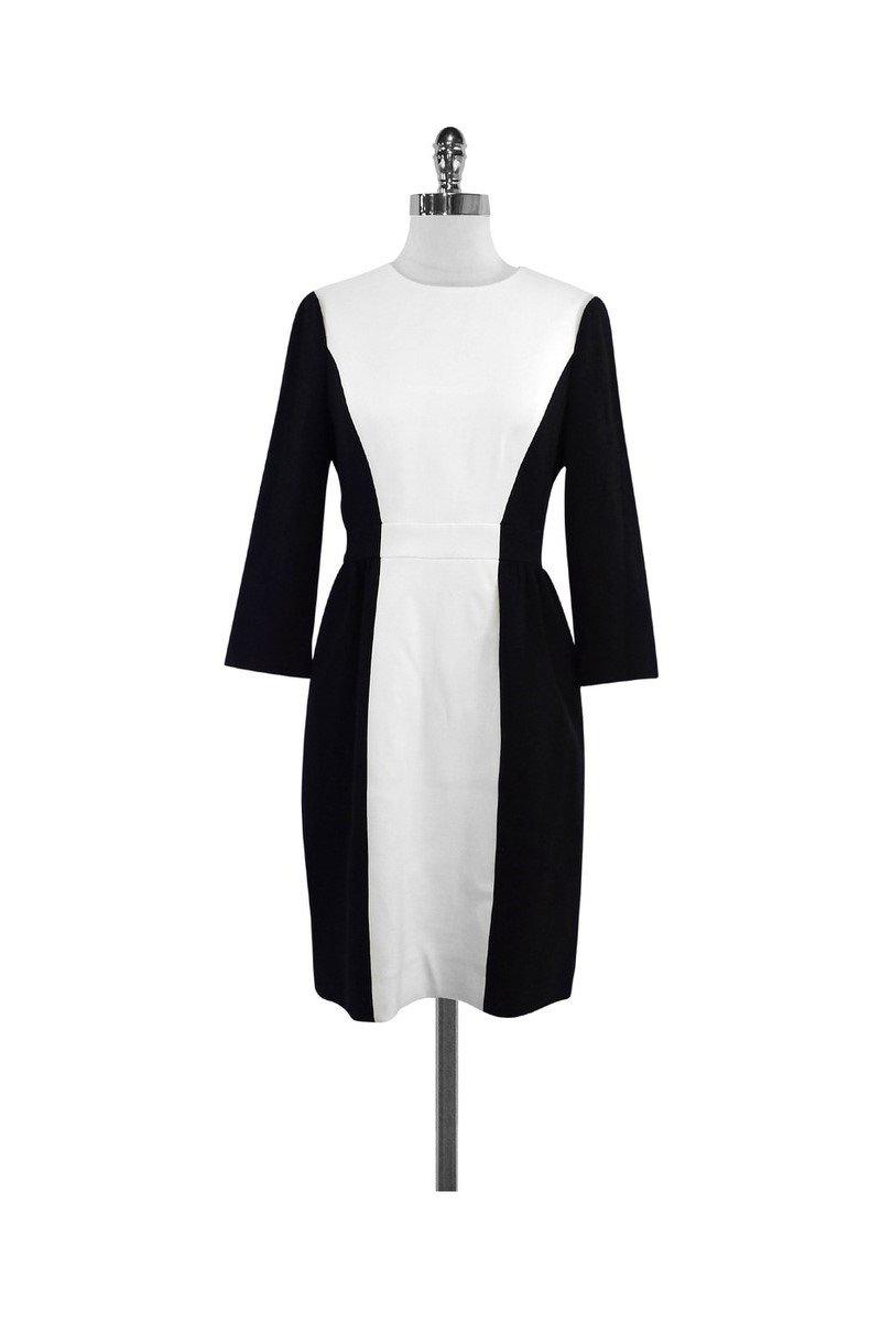 kate spade dress black and white Color:small blue dot Banded waist with contrast collections Black Wedding Accessories: 40