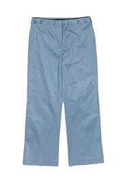 Current Boutique-Lafayette 148 - Light Blue Straight Leg Trousers Sz 8