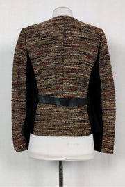 Current Boutique-Lafayette 148 - Multicolor Tweed Zip Jacket Sz 8