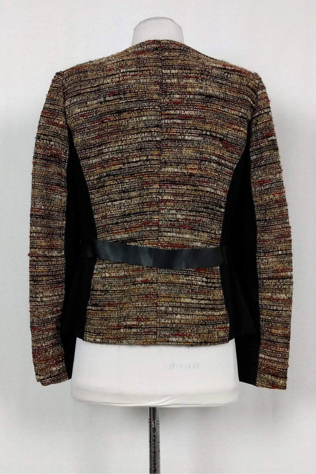 Current Boutique-Lafayette 148 - Multicolor Tweed Zip Jacket Sz 8