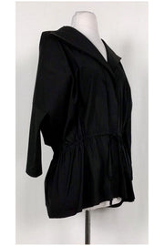 Current Boutique-Lafayette 148 - Black Batwing Zip Jacket Sz M