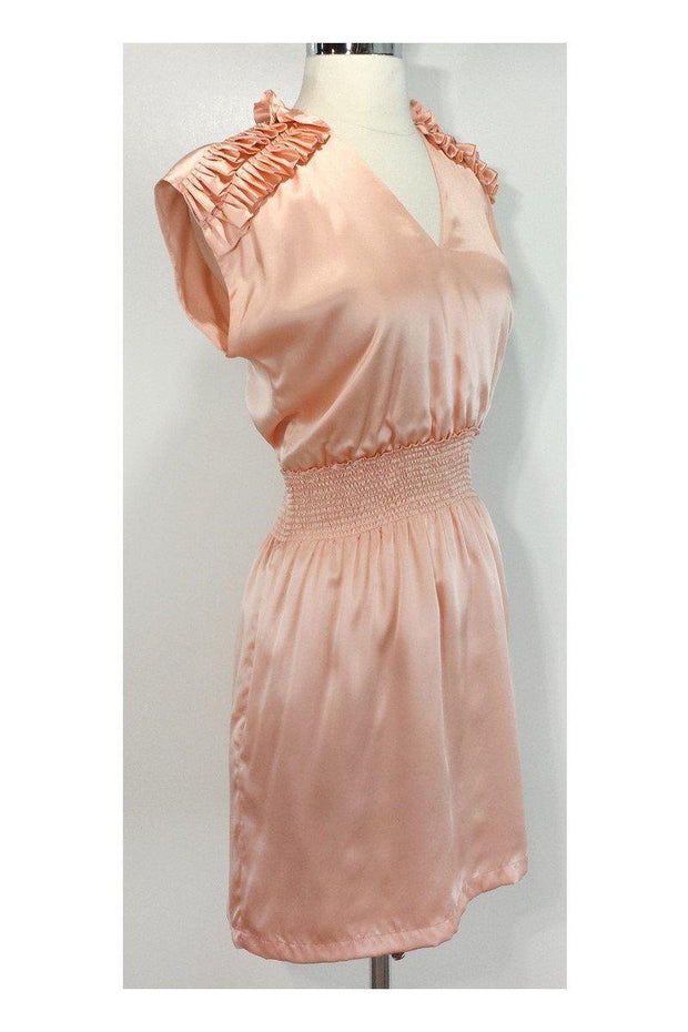 Current Boutique-Lauren Moffatt - Peach Elastic Waist Dress Sz 2