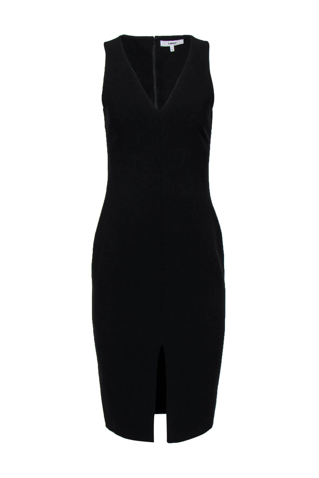 likely black dress Park V-Neck Sleeveless Sheath Dress, Black, Women's, 6 Long Prom Dresses Likely Alia dress with Couple Red Black Prom Color:Eucalyptus