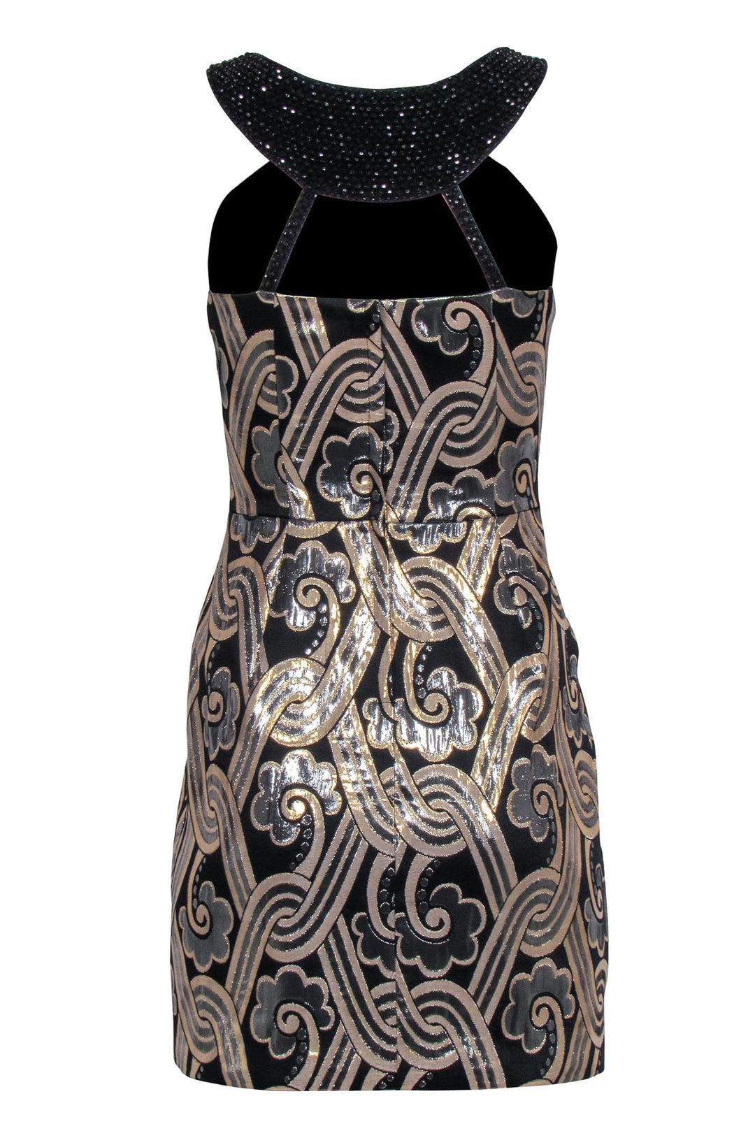 Lilly Pulitzer Black, Gold & Silver w/ Beaded Embellishment Dress Sz Lilly Pulitzer Black, Gold & Silver w/ Beaded Embellishment Dress Sz