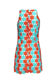 Current Boutique-Lilly Pulitzer - Mint Green & Orange Flower Overlay Dress Sz 0